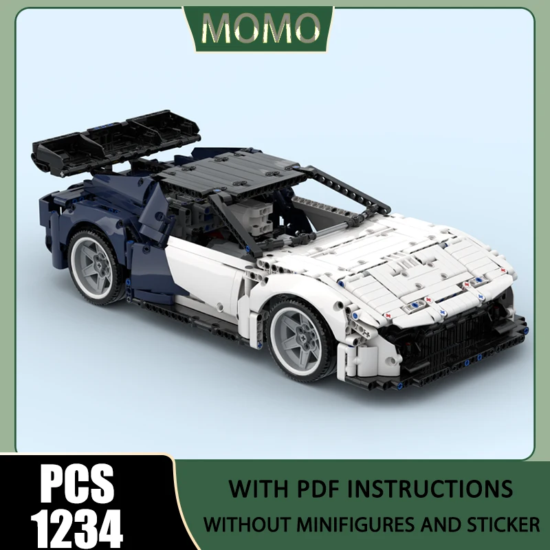 

Champion Speed Cars Model Moc Building Bricks Sports Car Model Technology Blocks Christmas Toy DIY Assembly Construction
