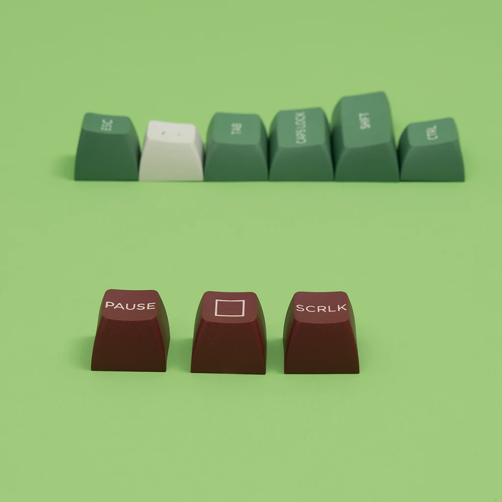 Imagem -06 - Akko Matcha Vermelho Bean Keycap Conjunto 217-chave Pbt Duplo-tiro Perfil Osa Teclado Mecânico Keycaps Compatível com Layouts Iso