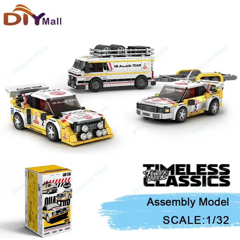 

Новый 1: 32 MOC Technica WRC Team PB8812 Строительные блоки Модель Гоночные украшения Кирпичи Сборка игрушек для игрушек Детский подарочный набор
