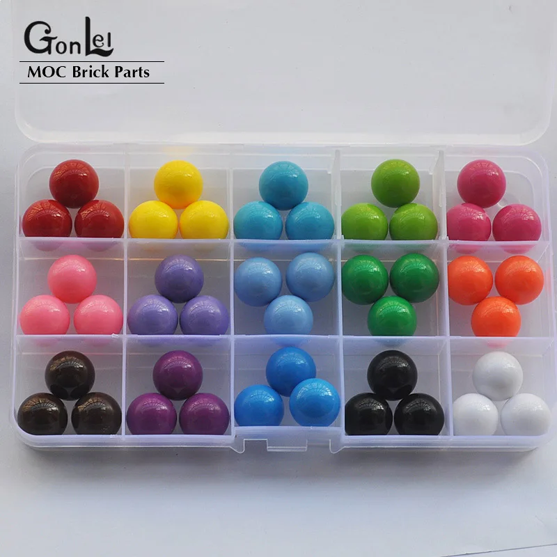 200Pcs GBC Balls Particles 16mm MOC Building Block Parts Fit for EV3 Conveyor Belt Robotics Special Bricks DIY Assembly Toys