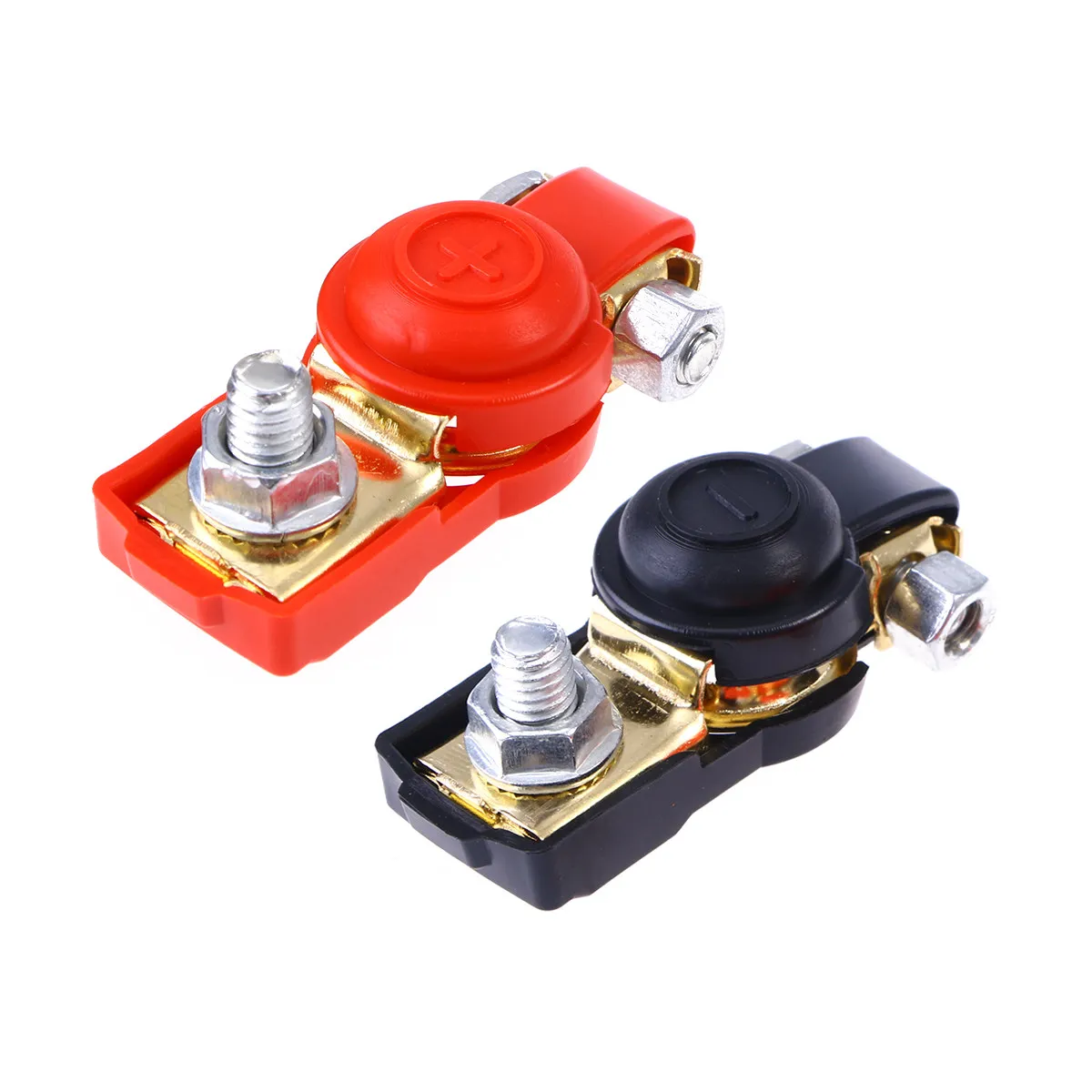 

Pair of Universal Car Terminal Clamps Copper Positive Negative Connectors for 6V 12V Auto Vehicle Boat Van with