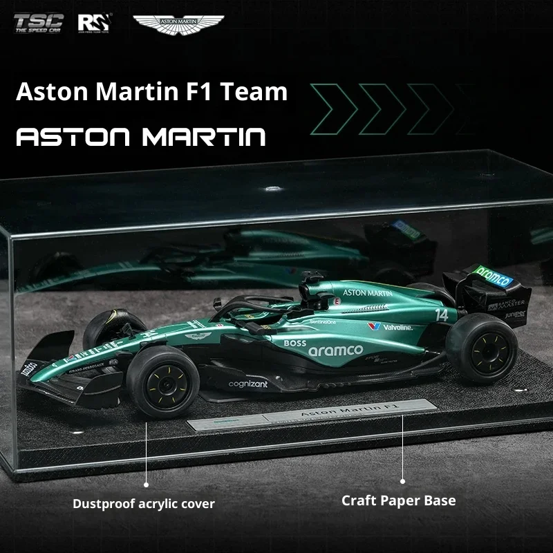 tsc-1-18-f1-aston-martin-14-f1-mclaren-4-f1-coche-en-miniatura-de-aleacion-de-carreras-de-formula-diecast-juguete-de-coleccion-14--fernando-alonso-2023