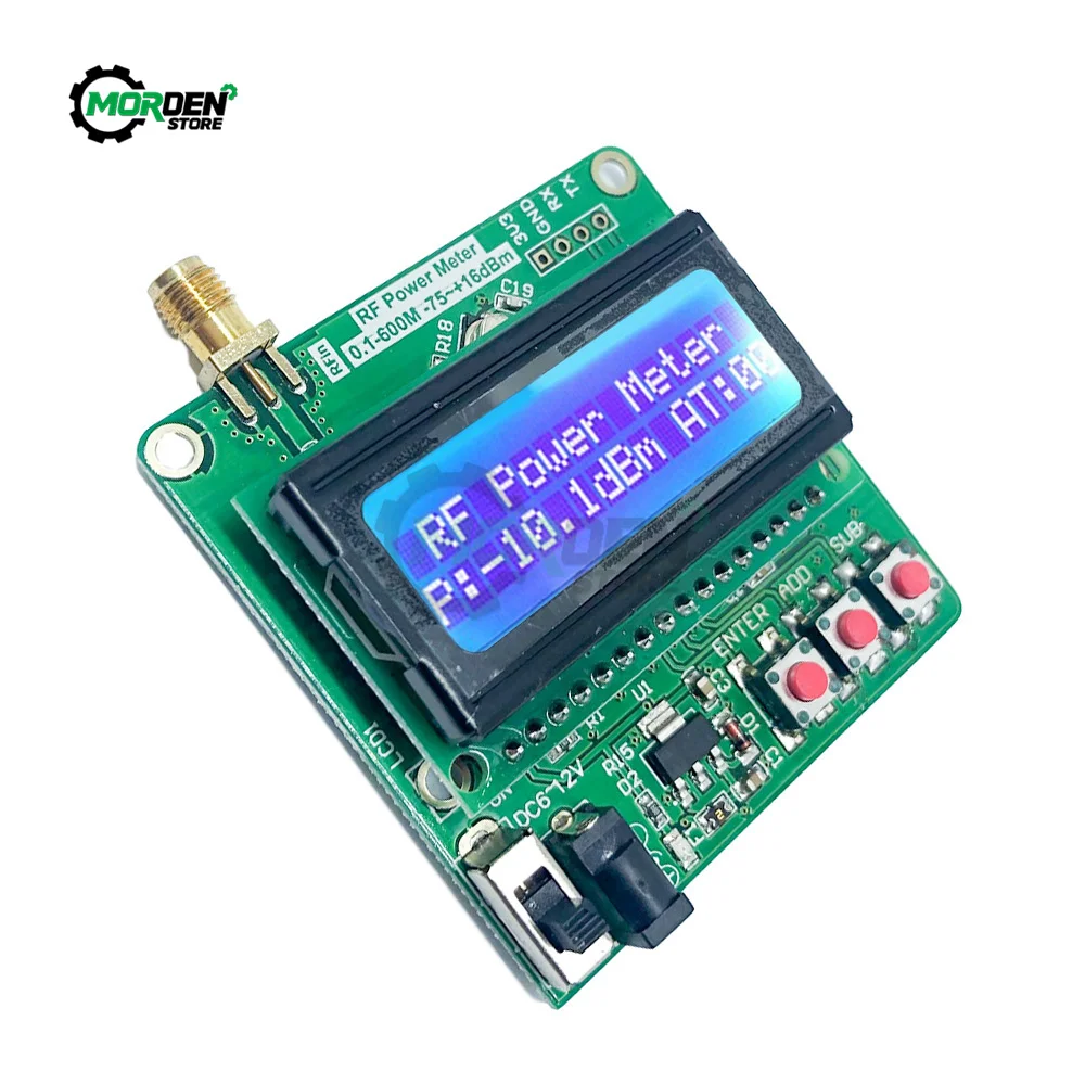 Imagem -02 - Medidor de Energia Digital Lcd rf Módulo db de Atenuação em Radio Radio75 a 16 Mhz 1600mhz