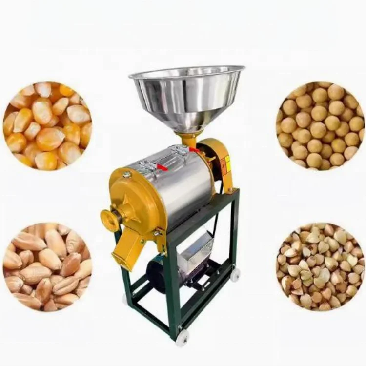 Multi Functional Household Use Corn Flour Mill Flour And Husk Separation Corn Grinding Machine