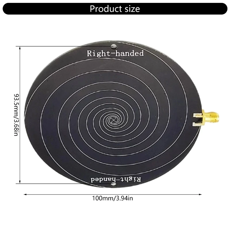 Antennes directionnelles 2,4 GHz Antennes spirales à gains élevés 6 dBi Antennes polarisées circulairement Antennes 0,51-10 Ghz