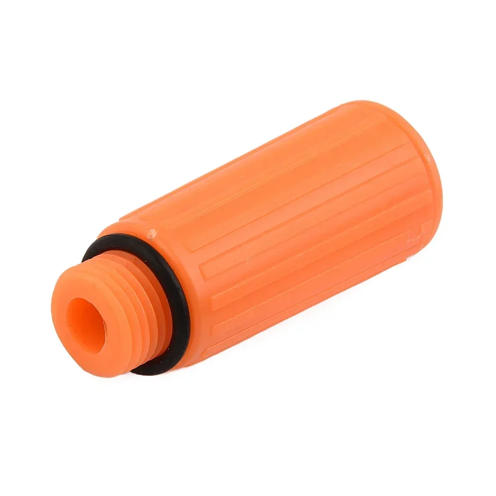 Yellow Air Compressor Oil Plug, 15 5mm Male Thread Diameter, Plastic Material, Nonskid Handle, Perfect Spare Part Option