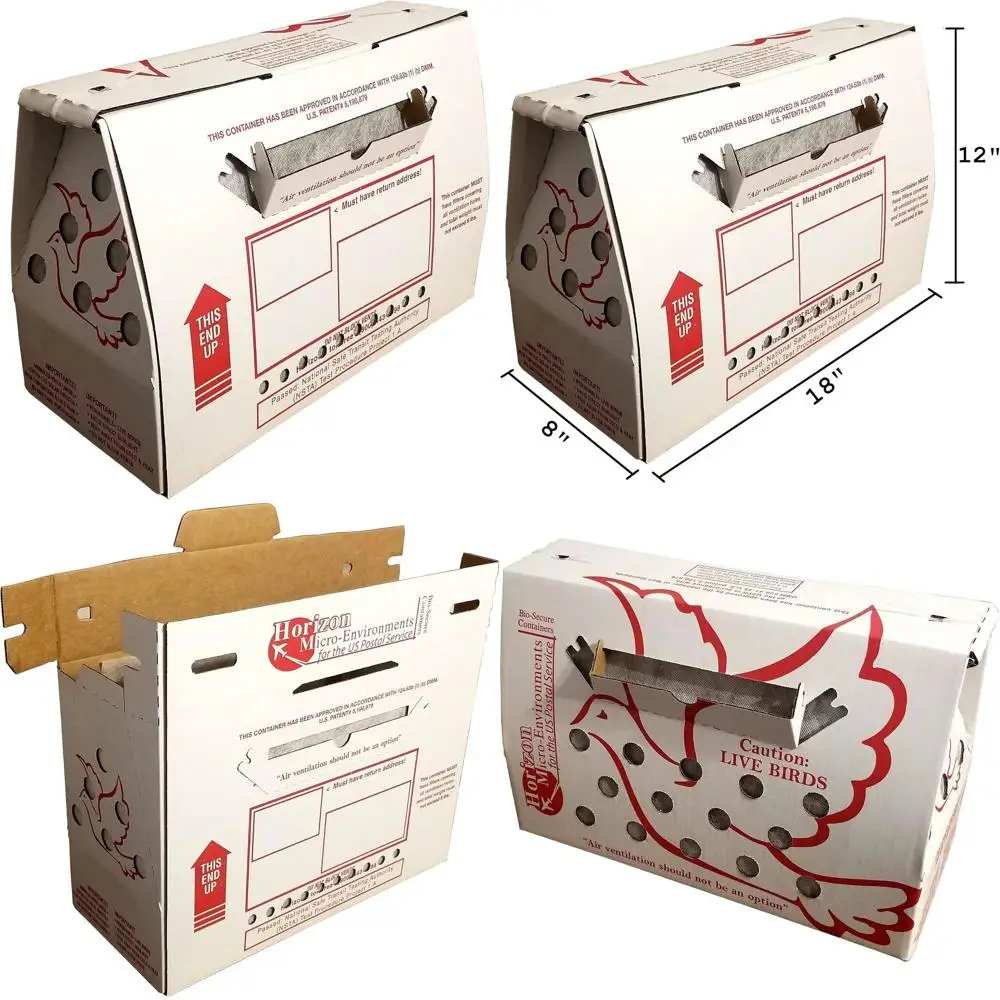 

Breathable Single Chicken Transport Boxes (Set of 5)