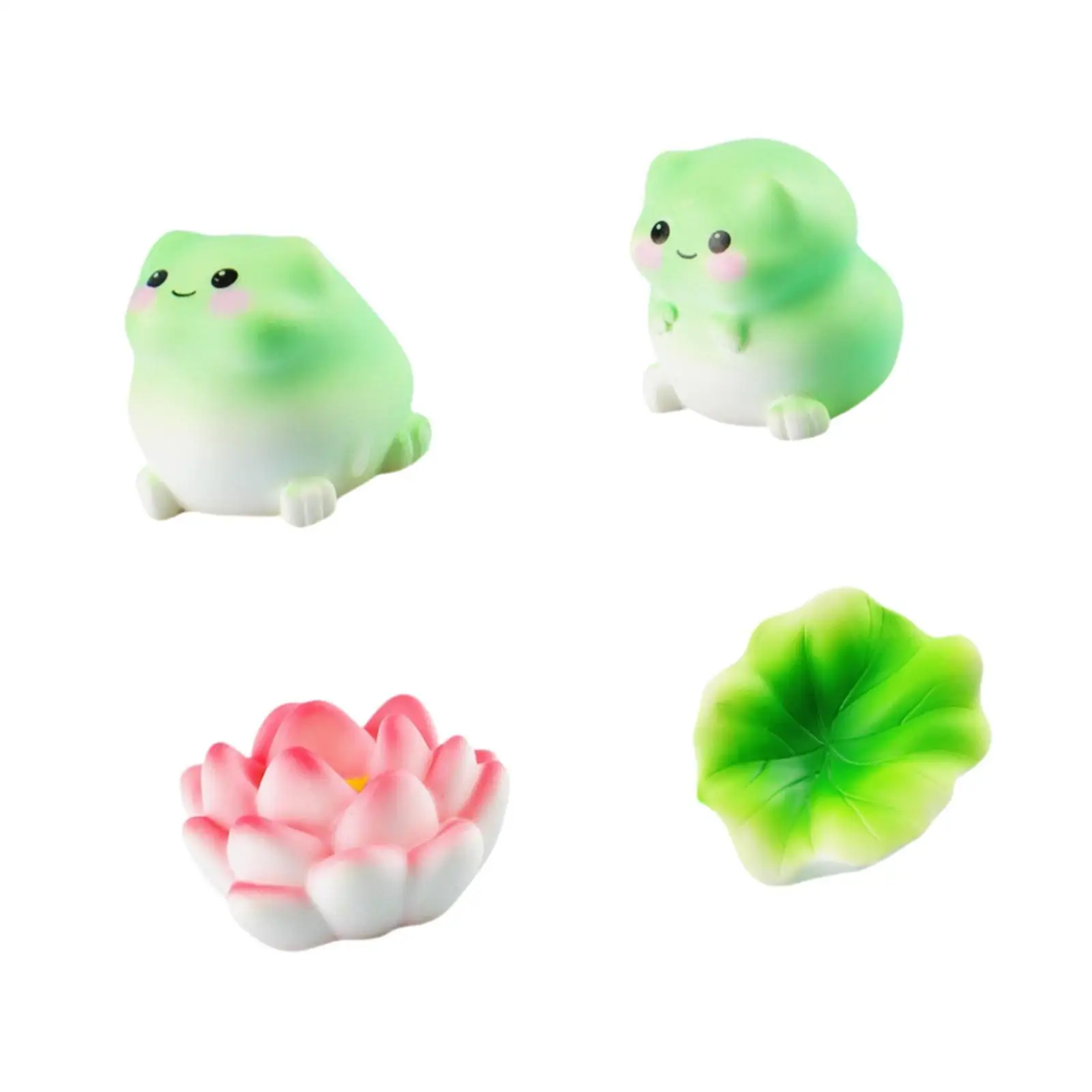 4Pcs Rear View Mirror Ornament Collectible Cute Frog Car Dashboard Decorations Funny Dashboard Decor for Office Desk Dashboard