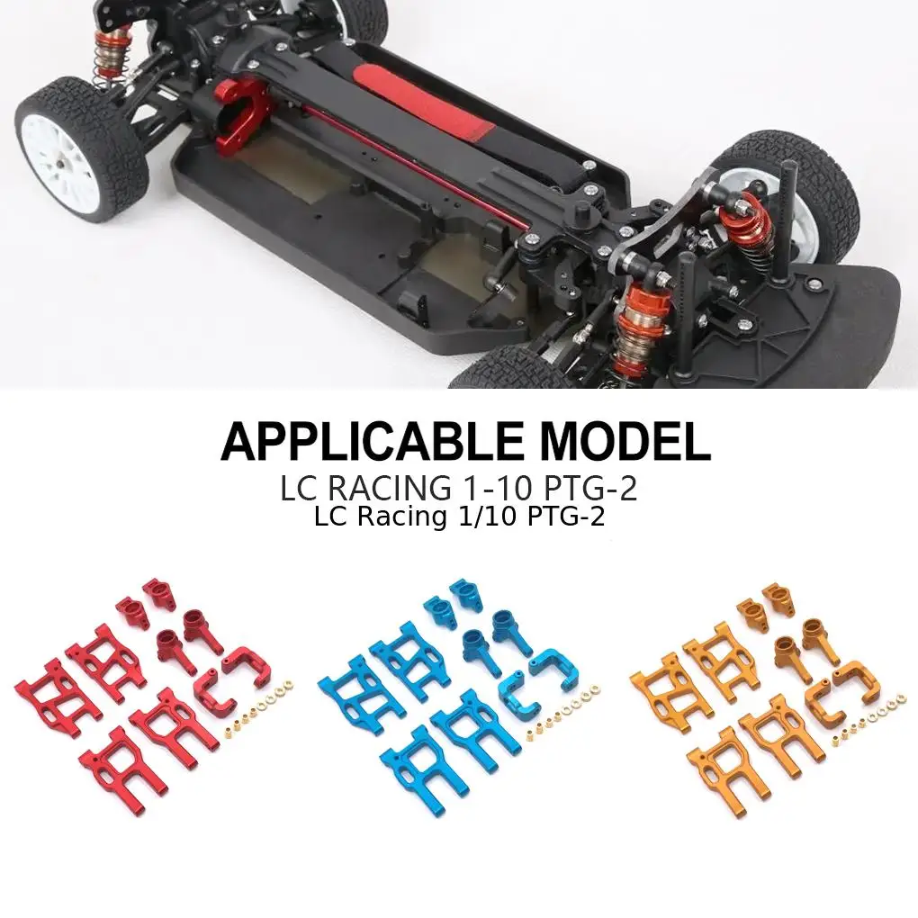 Kit di parti metalliche di aggiornamento in metallo temprato in lega di alluminio per 1/10 LC Racing PTG-2 RC Car Part Accessori auto RC