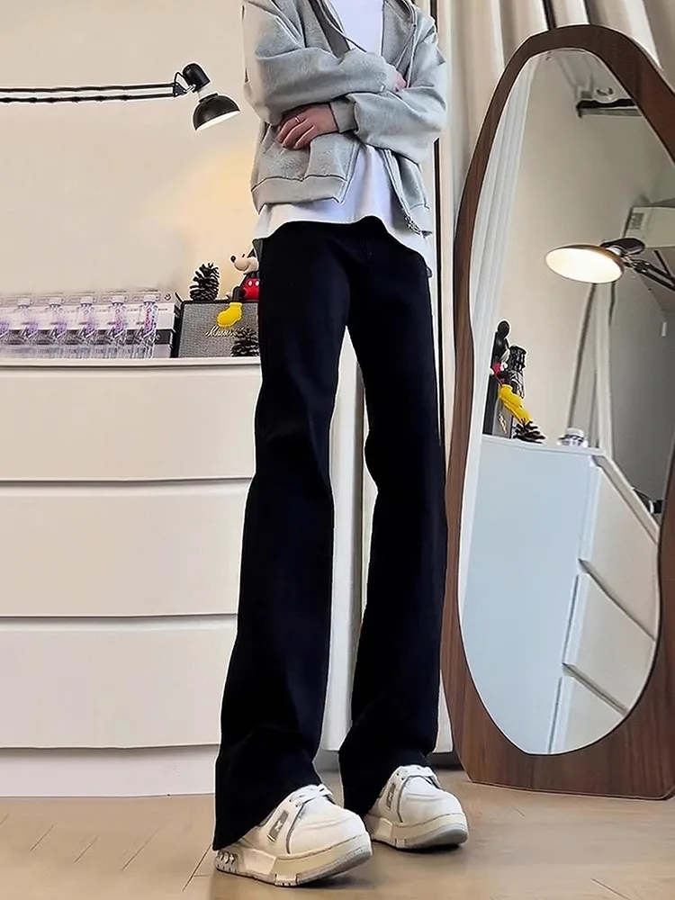 

Мужские джинсы Bla Slim Fit из эластичного денима, прямые, с легким расклешением, в американском стиле High Street, весна-осень