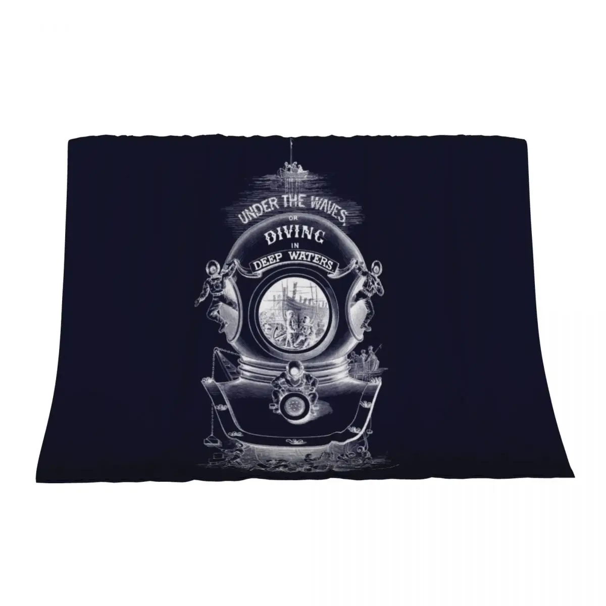 

Vintage Deep Sea Divers Throw Blanket Luxury St Sleeping Bag halloween Fashion Sofas Blankets