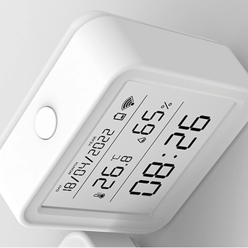 2X Tuya WIFI Sensor de temperatura y humedad higrómetro interior termómetro Detector vida inteligente Control remoto