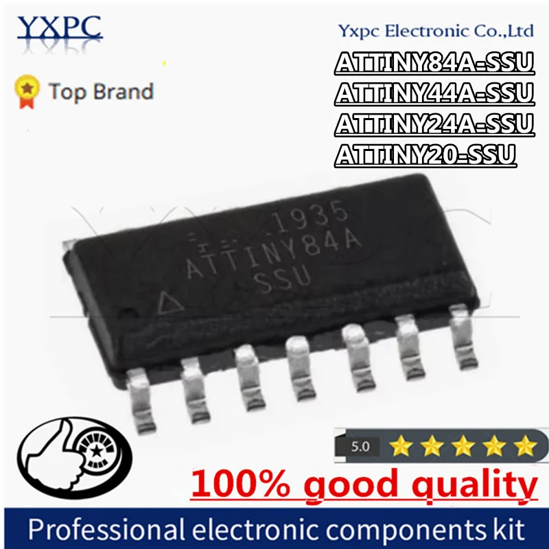 ATTINY84A-SSU SOP, ATTINY84A, ATTINY844-SSU, ATTINY44A-SSU, ATTINY44-SSU, ATTINY24A-SSU, ATTINY24-SSU, 2pcs