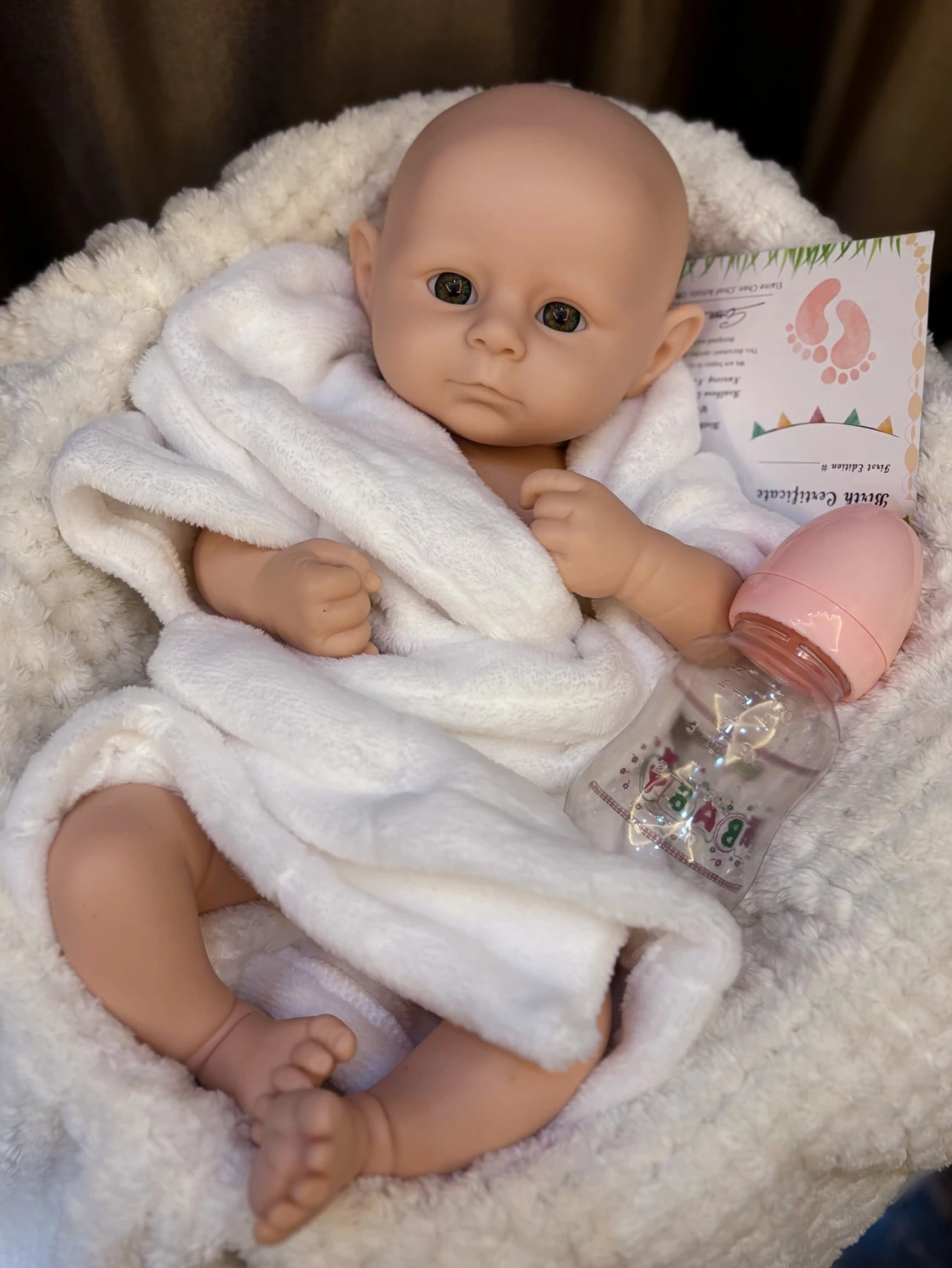 18' Super Soft Silicone Reborn Baby Doll Lifelike Flexible Unpainted Simulated Newborn Girl Archie Party Gift Decor - view 4