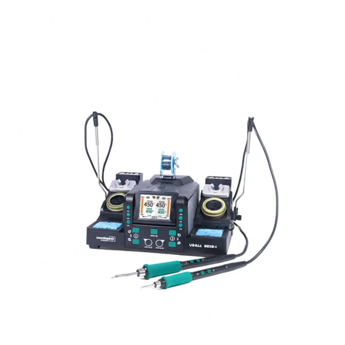 New 2-in-1 Precision Soldering Station 982D-III Compatible with C210/C245 Micro Tweezers AC 110-240V 450 Max Temp