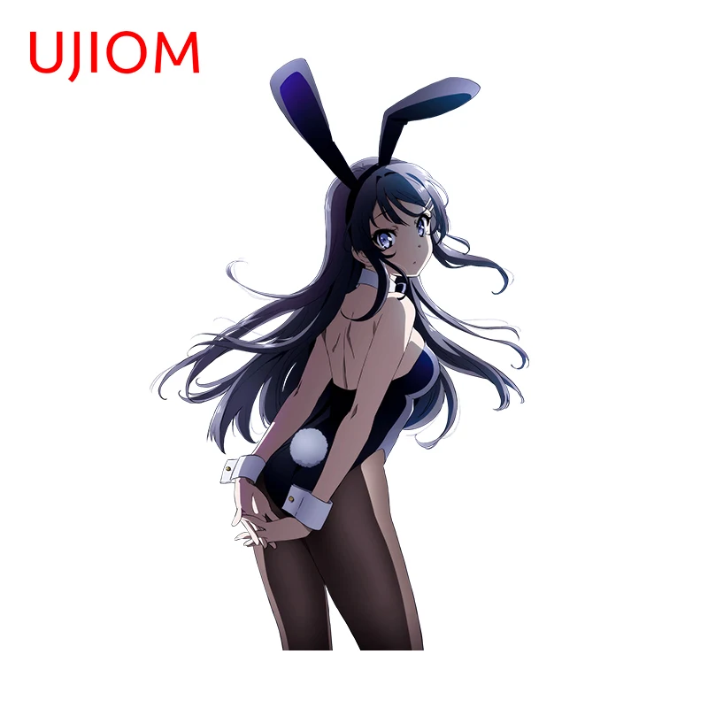 UJIOM Naughty Girl Wall Sticker Bunny Girl Senpai Fashion High Quality Graphics Decal Sunscreen Room Decoration Accessories
