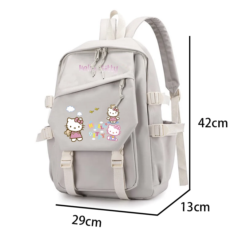 Mochila escolar de Hello Kitty para niño y niña, morral escolar de Anime para adolescentes, 3 unidades por Set