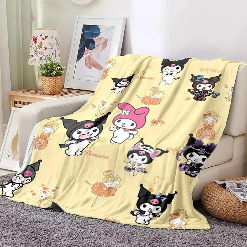 

Sanrio Lamb Wool Plush Blanket Kawaii Girl Soft Flannel Blankets Throw Blanket Comfortable Blanket for Beds Sofa Home Bedroom 3D