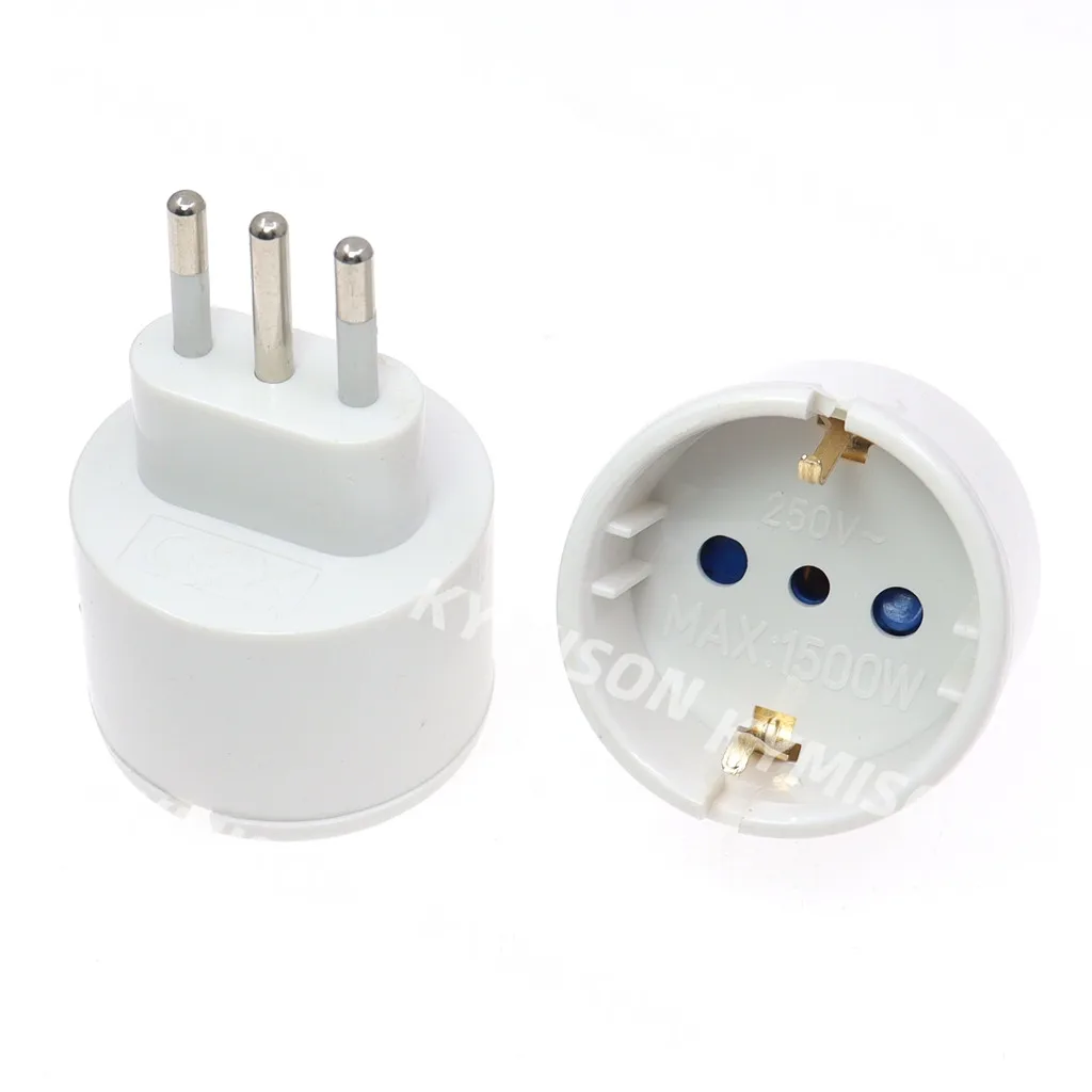 European Eu Plug To Italy Standard Power Adapter Socket 10A Travel Converter AC 110~250V Power Plug