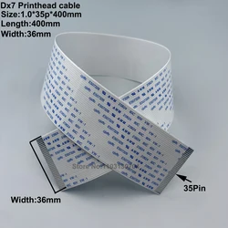 10PCS for Epson Dx7 Printhead Print Head Data Cable 35 pin 35p 40cm Long for Eco Solvent Printer Plotter FFC Flex Flat Cables