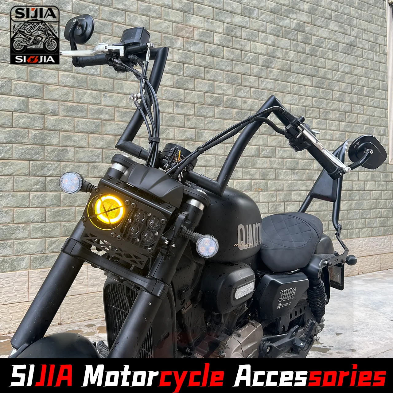 New Motorcycle Fit SRV250/300 Motorcycle Accessories headlight car light For QJMOTOR QJ SRV250 300SRV SRV 300 250SRV