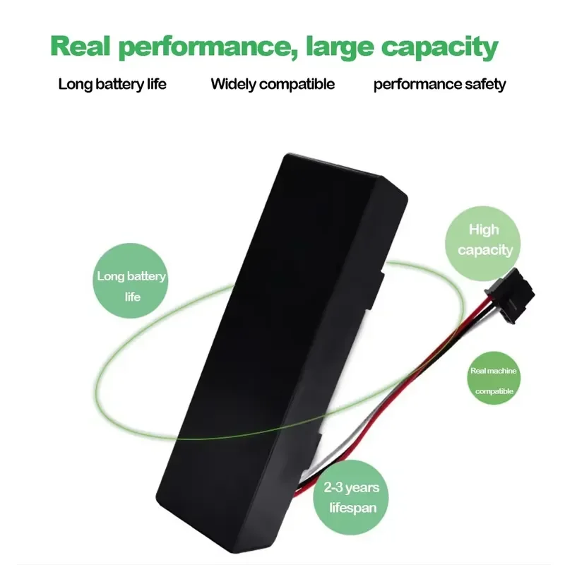 14.8V 12800mAh Rechargeable Battery For VIOMI V2 Pro VRVCLMB21B MVVC01-JG Sweeping Mopping Robot Vacuum Cleaner