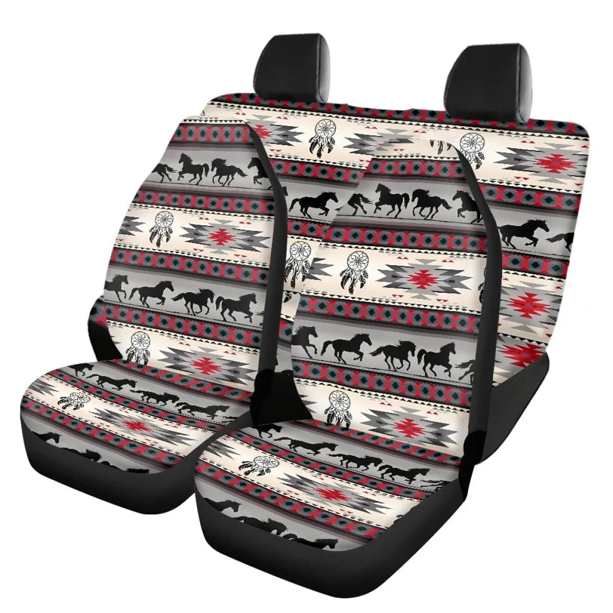 Fashion Tribal Aztec Pattern Car Seat Covers Universal Car Protector Cushion Set Accessories Interior Auto Seat Cover Seat 2023