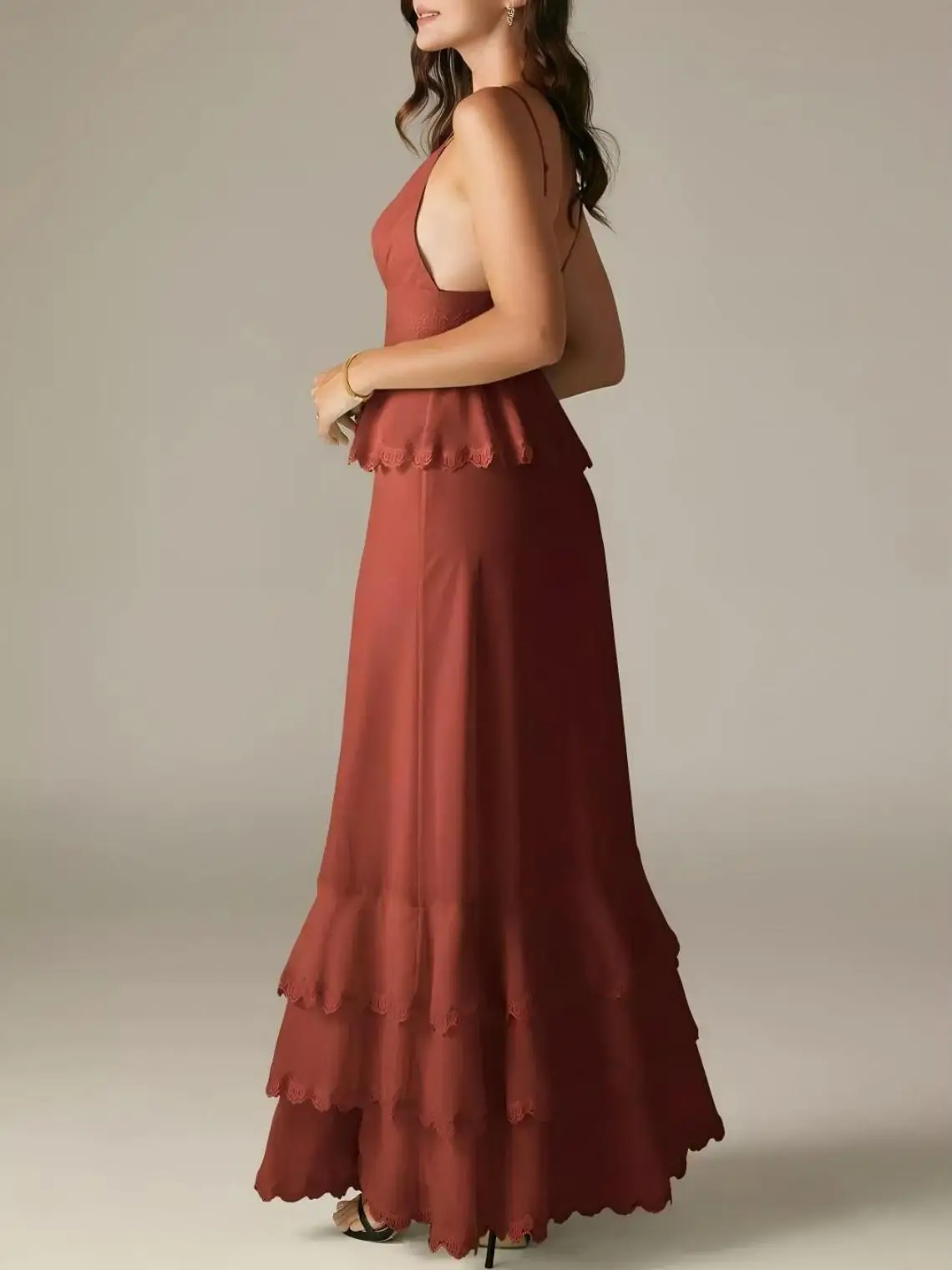 

Elegant A-line Prom Gown Floor Length Sleeveless Spaghetti Straps Chiffon Lace Applique Wedding Guest Dress 2025 Free Customized