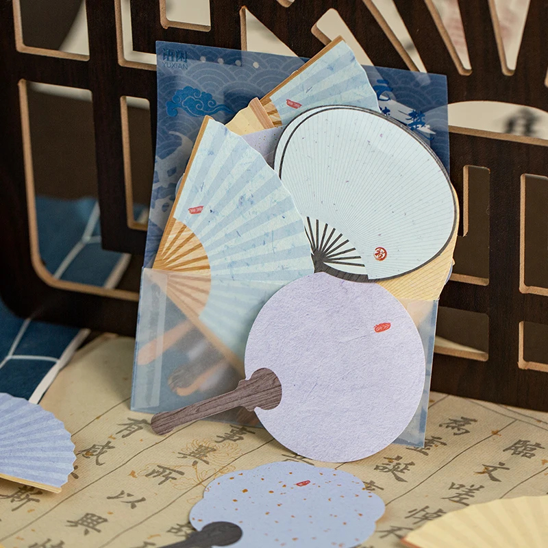 4 teile/los fallendes Papier, Wolke, Rauch, Fan, Memo