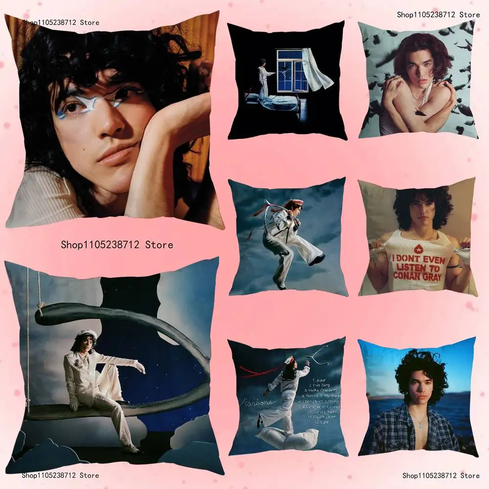 

Singer C-Conan G-Gray Pillow Case Cushion Cover Home Decor Birthday Gift Pillowcover