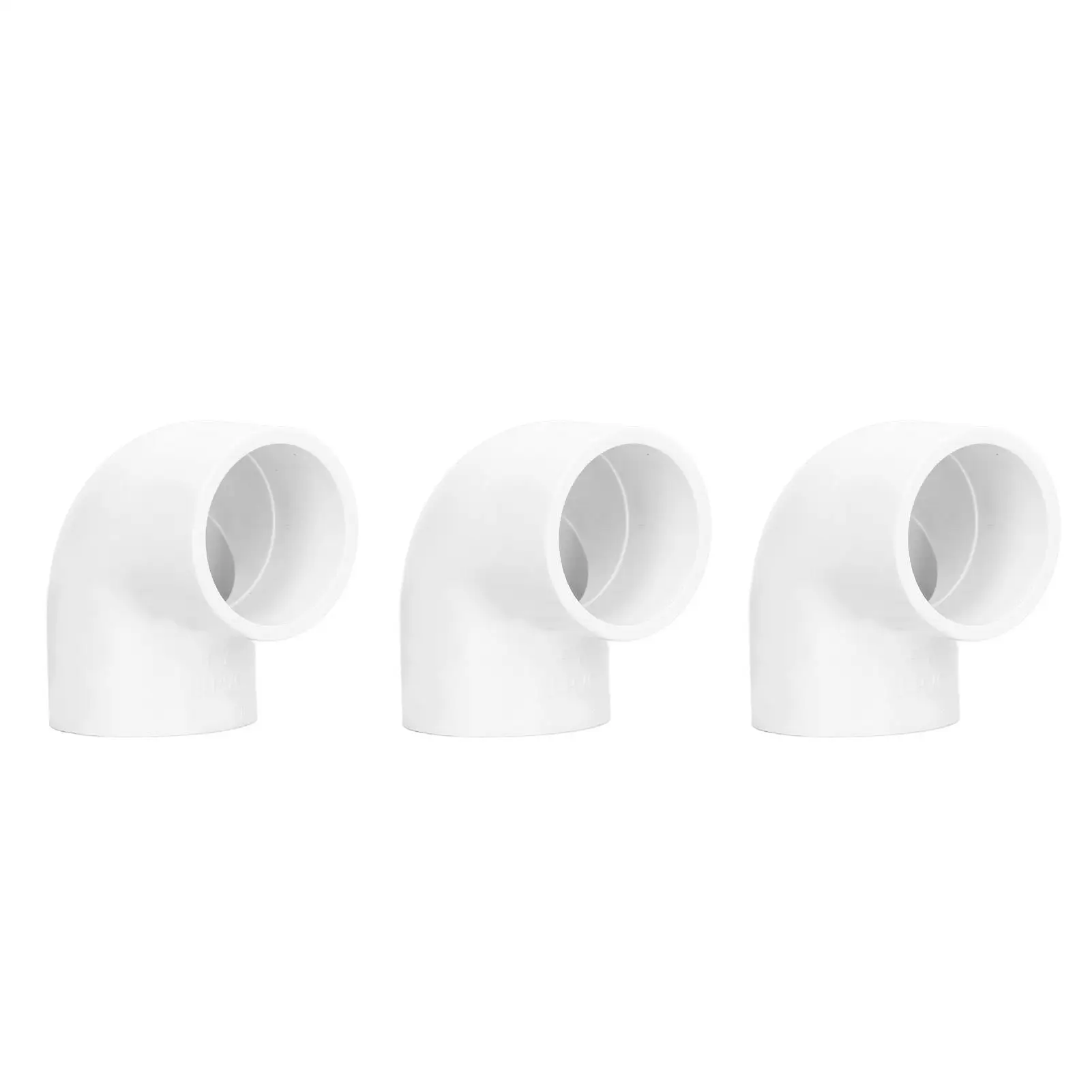 90° PVC  Fitting Adapter - Chemical Resistant Elbow with Smooth Interior Finish for Reduced Friction