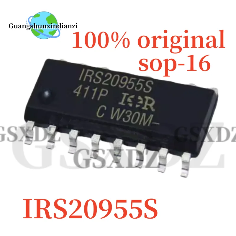 1-10PCS, 100% original IRS20955S, IRS20955STRPBF, IRS20955, SOP16,  Chipset