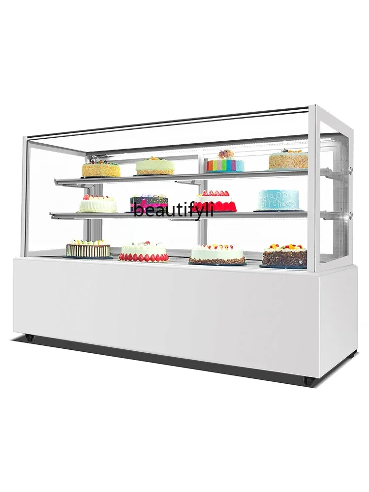 

Cake Counter Refrigerated Display Cabinet Mousse Fruit Cooked Food Fresh Cabinet Water Bar Commercial Pastry Dessert