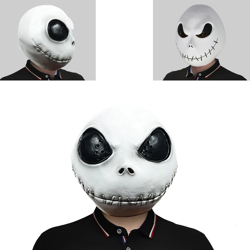 Funny Cosplay Anime Movie Character The Before Nightmare Christmas Mask Halloween Helmet Full Face Head Cover Party Costume Prop