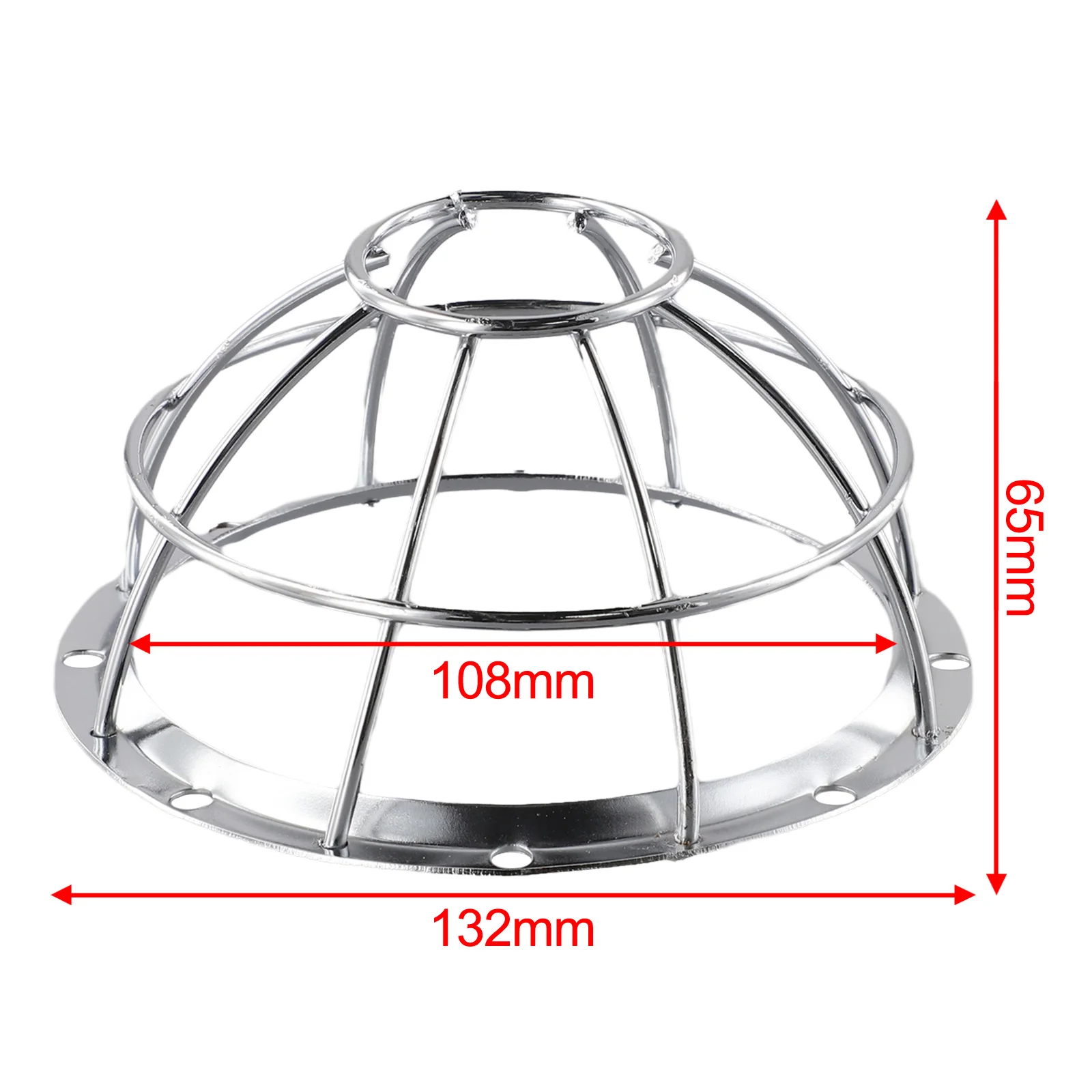 1/2 Pcs Iron Wire Mesh Detector Protective Cover For Fire Sprinkler Cage Bracket Silver Protective Mesh Cover 13.2x6.5cm