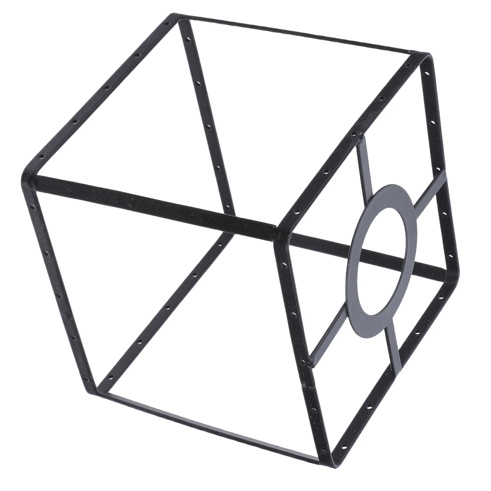 لتقوم بها بنفسك E27 عاكس الضوء حامل قوس إطار سلك الحديد ل 4.2 سنتيمتر المقبس خمر الحرس الأسود للمنزل مكتب ديكور