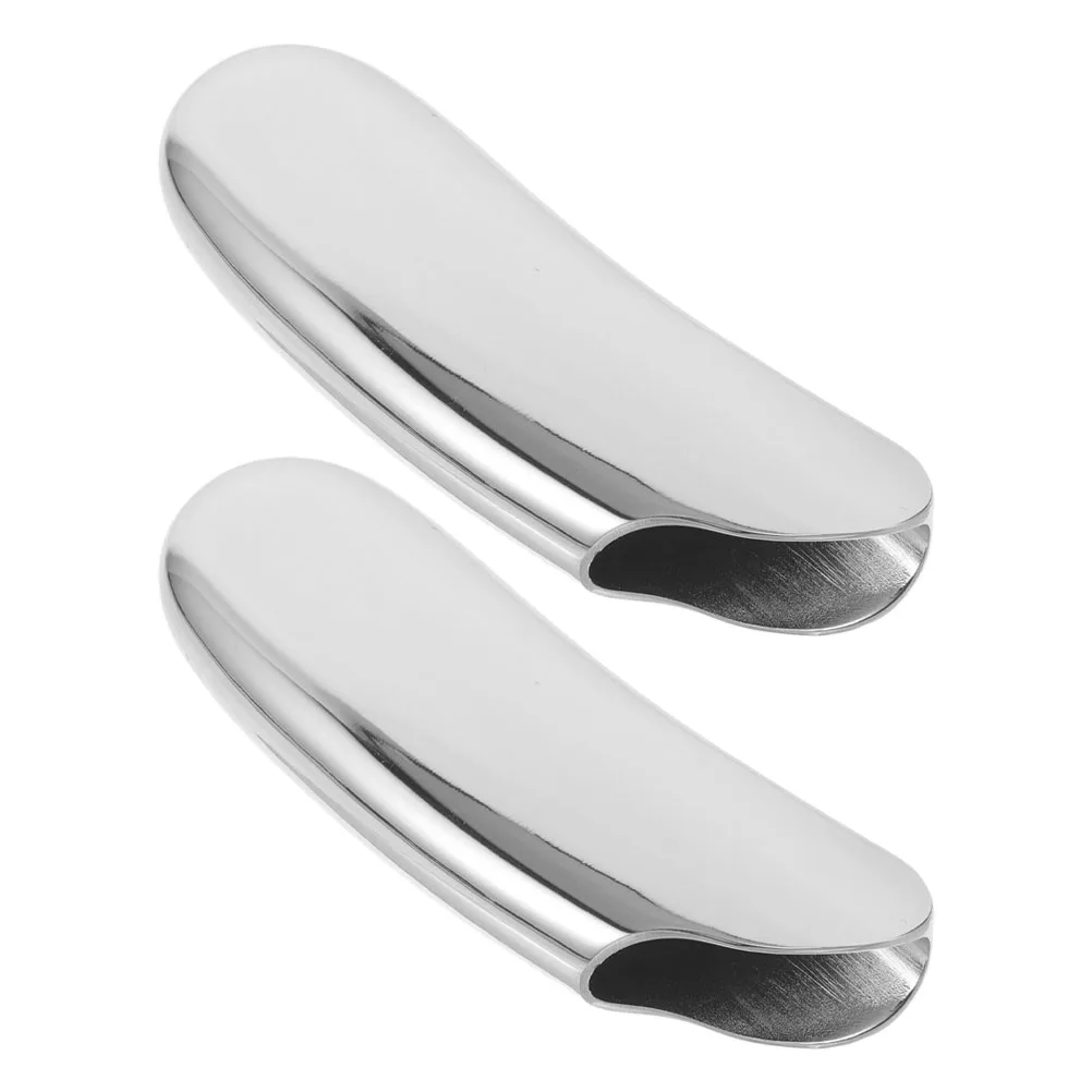 

2pcs Heavy Duty Curved Case Ergonomic Zinc Alloy Portable Smoke Accessories Metal Lighter Cover Sleeve Travel Organizer Holder