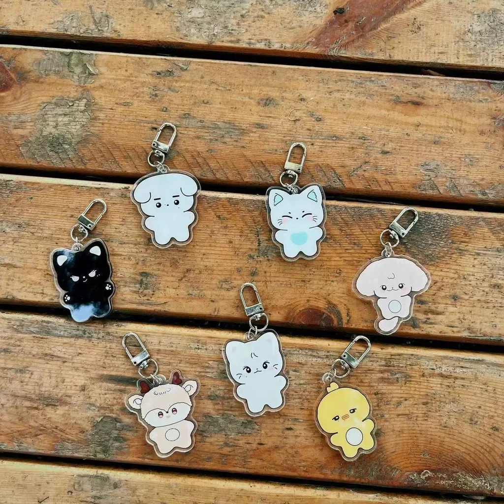 Kpop ENGENE keyring  Acrylic Keychain JAY SUNGHOON SUNOO NI-KI HEESEUNG JAKE JUNGWON Cute animals  Pendant