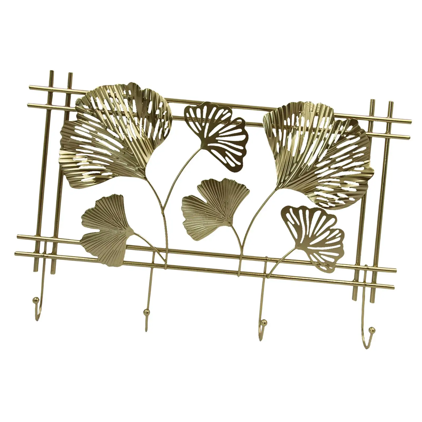 Metal Coat Hooks Wall Mounted Key Rack Hanger for Kitchen Living Room Bedroom Clothes Towel Bag Jacket Organizer