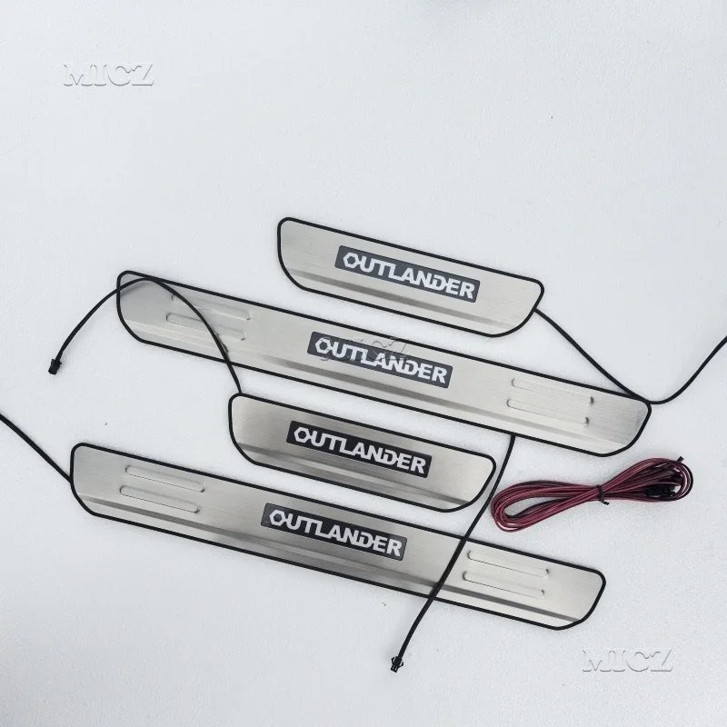 

Для Mitsubishi Outlander 2013-2019 автомобильные аксессуары светодиодный автомобильный Стайлинг крышка двери автомобиля из нержавеющей стали наружная накладка на порог