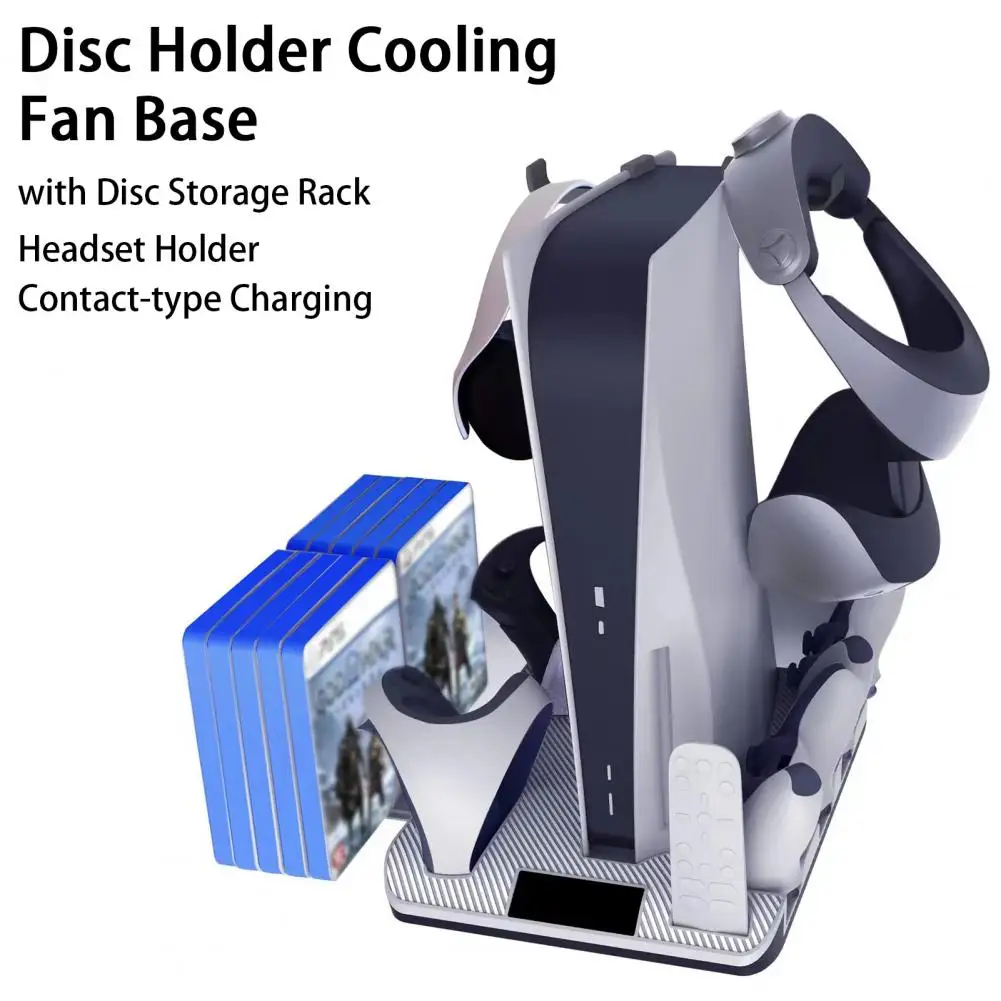 Convenient Charging Stand Plug Play Cooling Base 4 Base Versatile Game Console Cooling Fan Base  Heat Dissipation