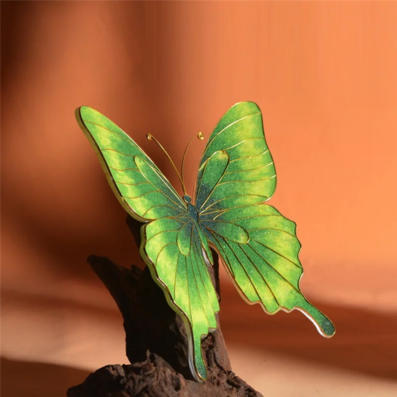 

HRBAJ-Fine эмалированный набор для рукоделия, 3D-бабочка, украшение ручной работы, подарок, сумка из материала ручной работы своими руками