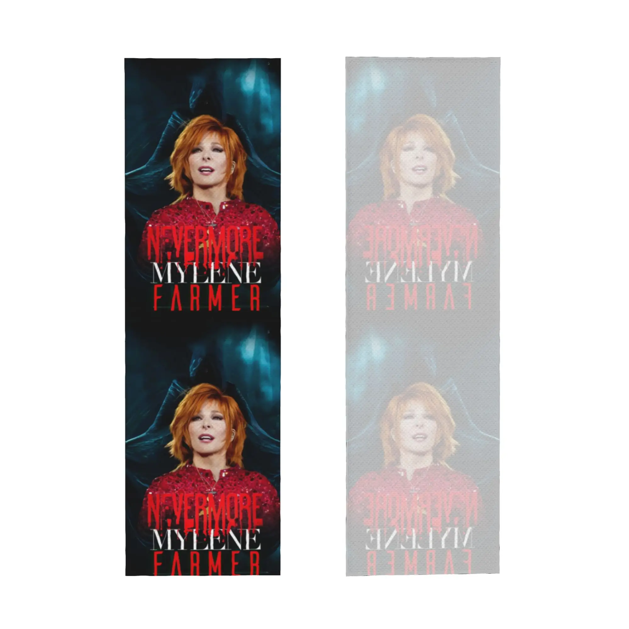 Mylene Farmer French Singer Actor Cold Exercise Towel   Super Soft Breathable Instant Cooling Towel Yoga Towels