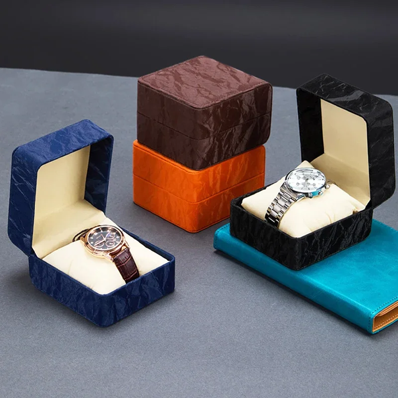 Packaging and Display Watch Boxes Gift Black Boxes Paper Decorative Bracelet Boxes Paper Jewellery Accessorie With Pillow Holder