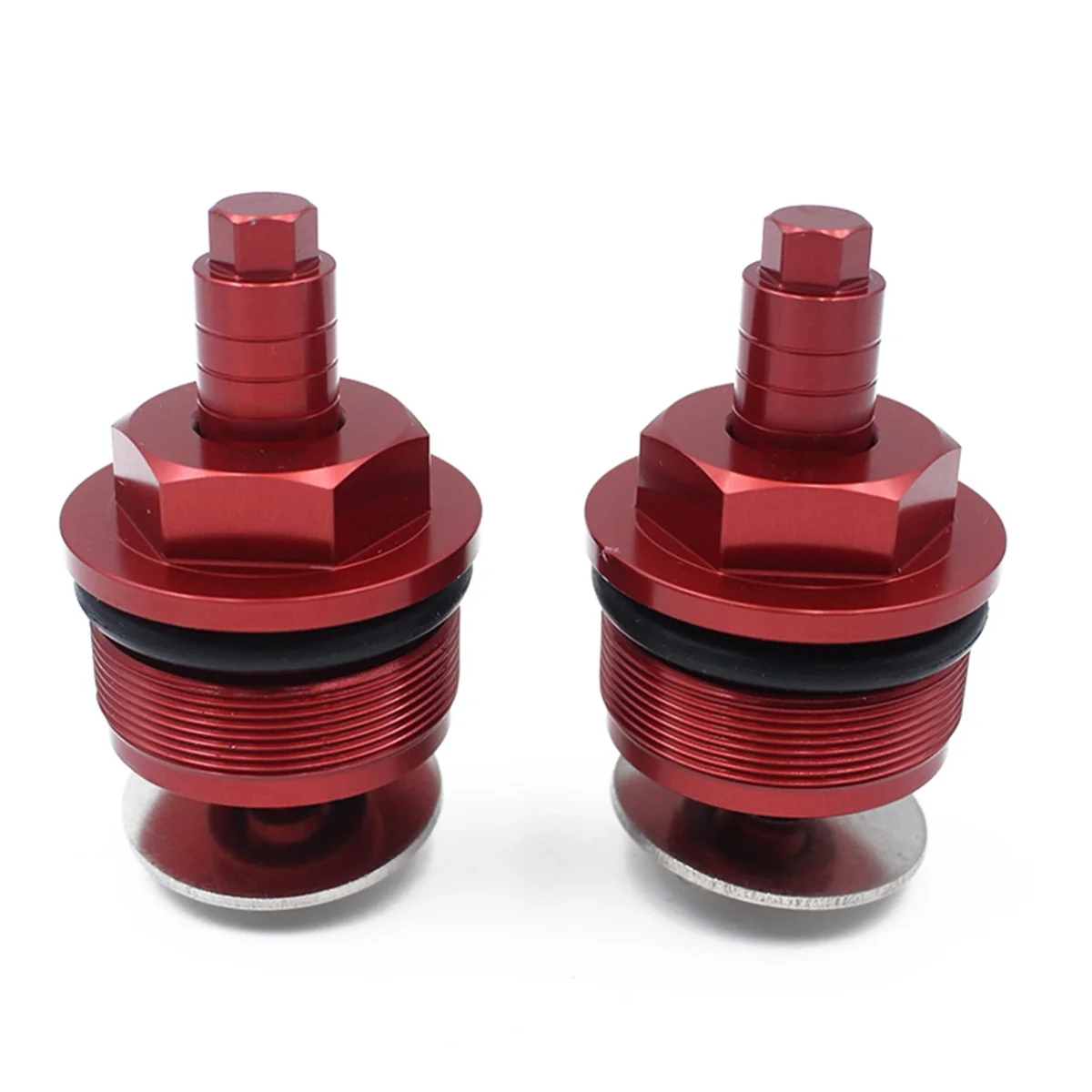 Motorcycle Shock Absorber Screw Decoration Front Fork Screw Cover for Suzuki GW250 DL250 GSX250R Red