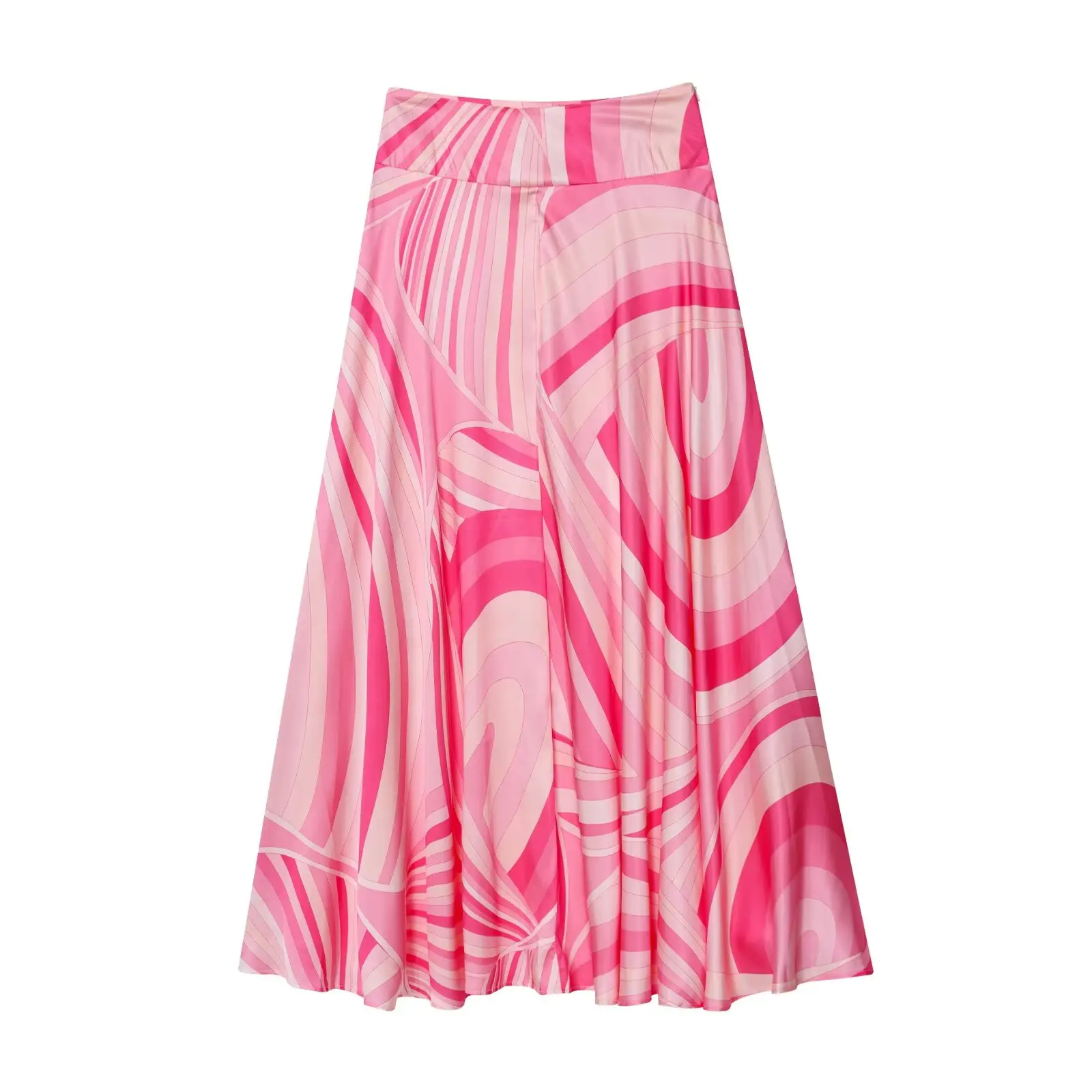 KONDALA Damen Trendiges Bedrucktes Rock-Set 2026 Sommer Elegantes Urlaubs-Chic-Set Hemden mit Reversknöpfen, Weit Plissierter Midirock – Detail 18