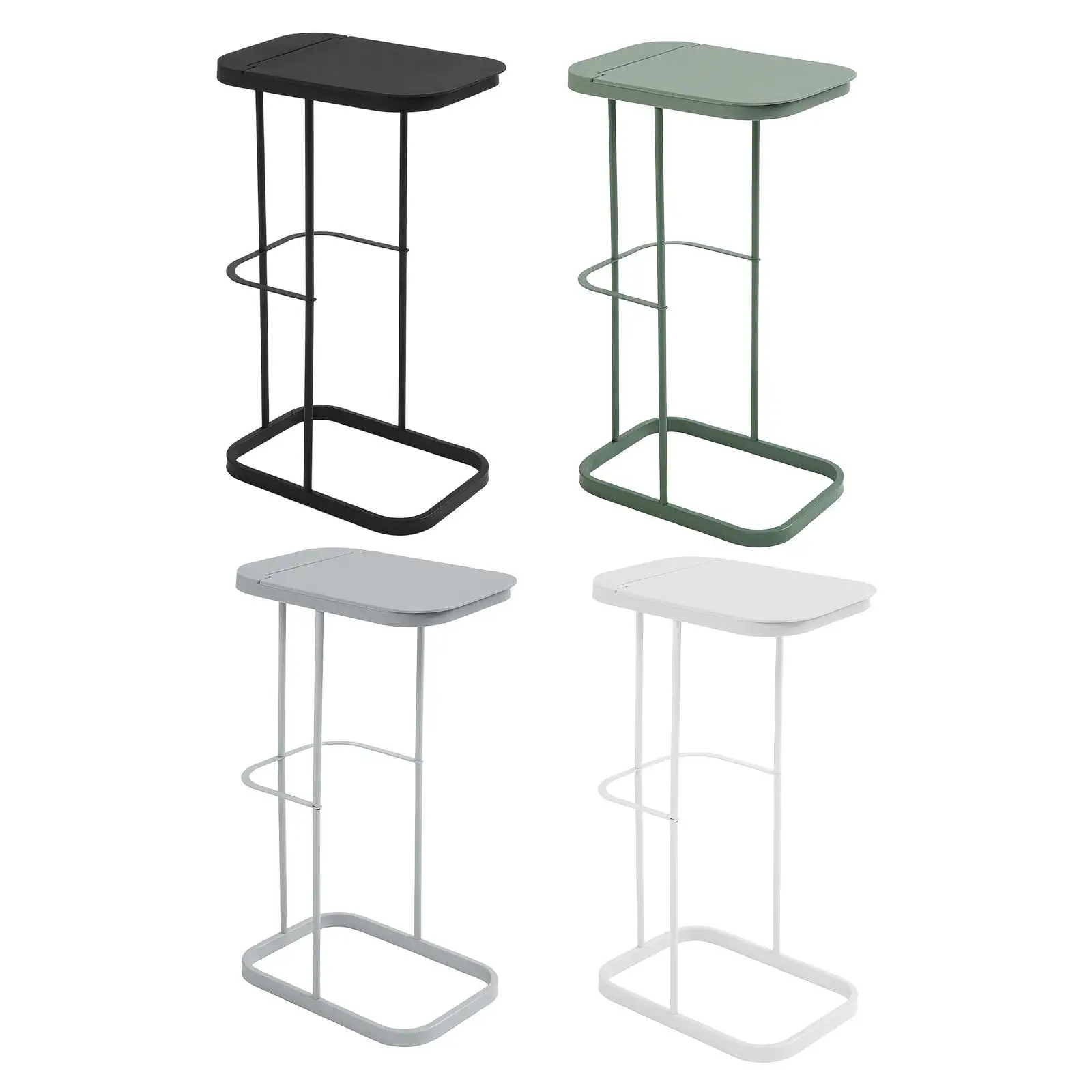 Portable Trash Bag Holder Trash Can Stand Creative Modern Flip Cover Garbage Bag Holder for Garden Leaves Picnic Outdoor Home