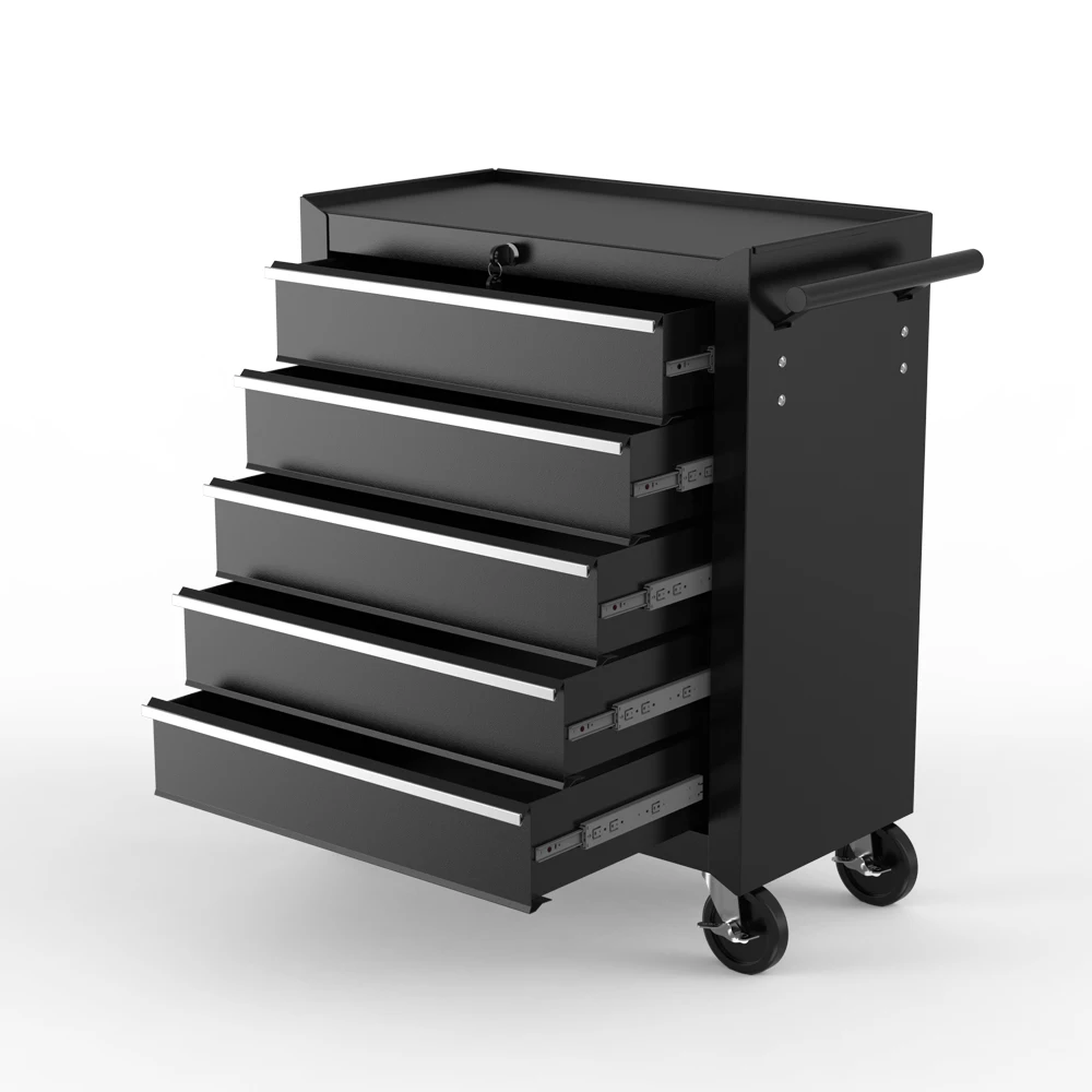 5-layer Drawer Toolbox Cart Large Storage Capacity Roolling Automotive Tool Cabinet for Workshop Tool Trolley