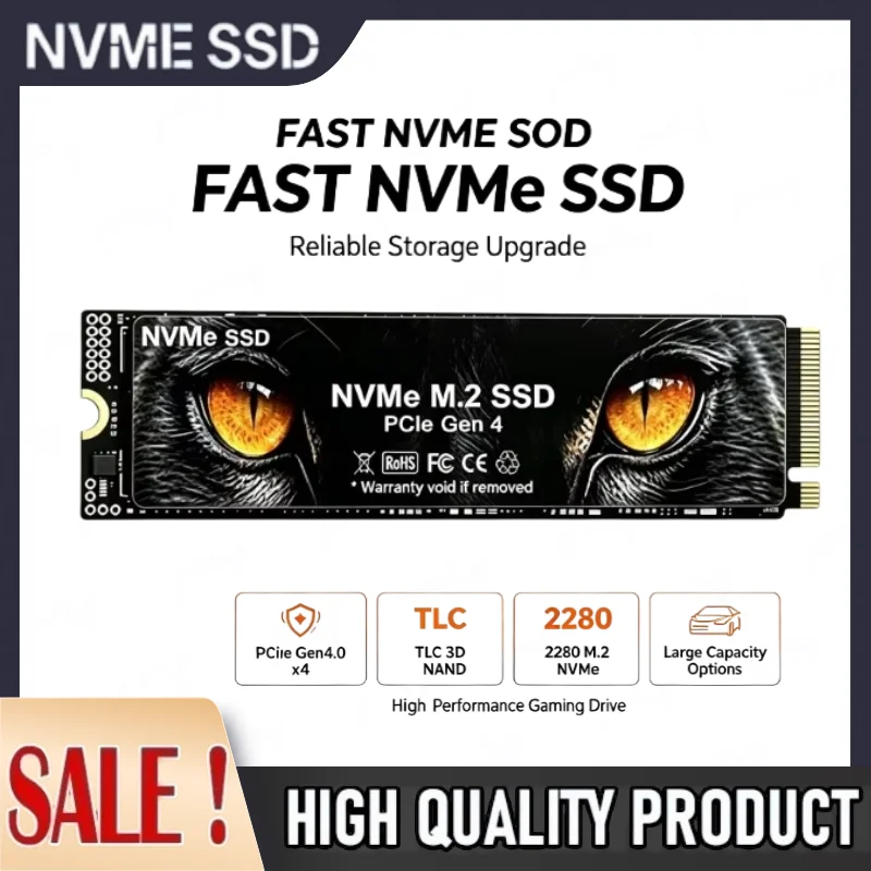 New M2 SSD 500GB 1TB 2TB 4TB M.2 2280 PCIe NVME SSD 7300MB/s Internal Solid State Drive Hard Disk for Laptop Desktop
