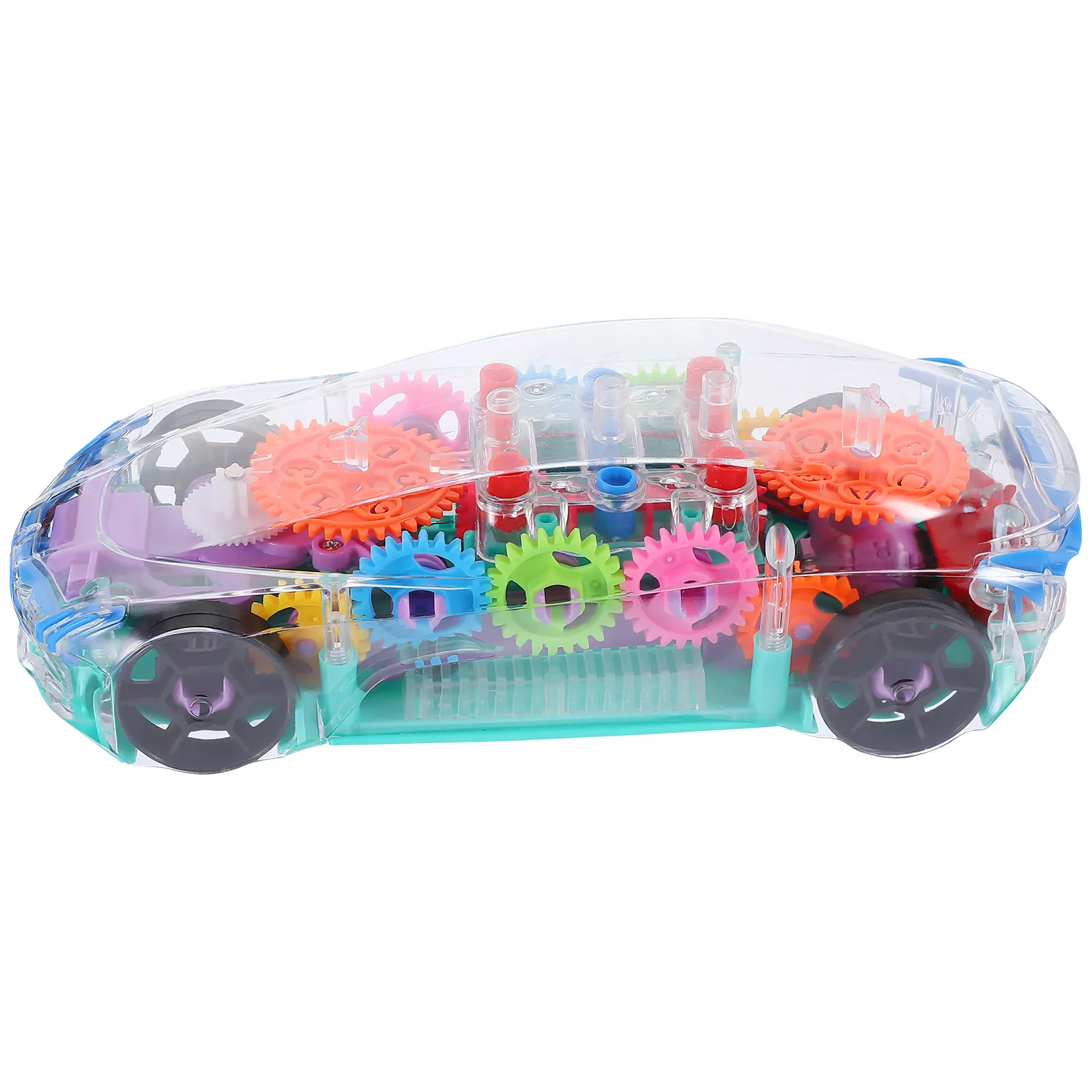 

Электрическая музыкальная машинка с разноцветной подсветкой, прозрачным корпусом, креативная музыкальная игрушка для детей, развивающая электронная игрушка